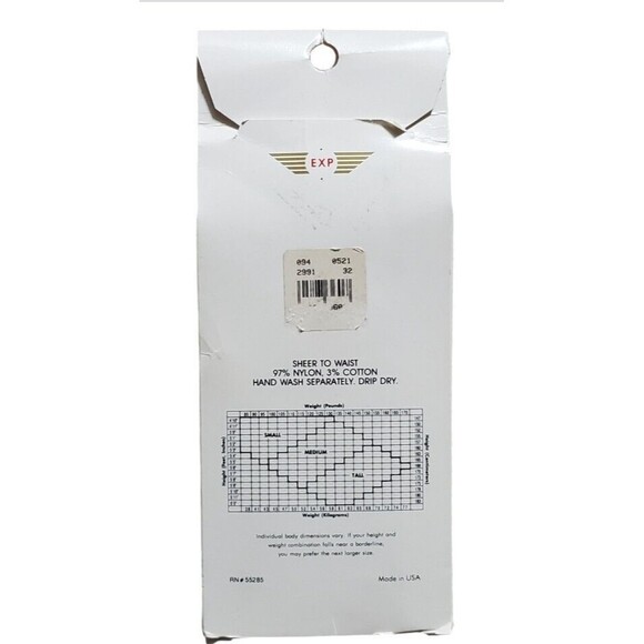 Compagnie International Express Day Sheer Pantyhose Bas Collants Women Medium - Picture 2 of 4